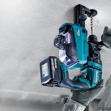 Makita DHR182RTWJ Akumuliatorinis perforatorius 18V 2x5.0Ah, SDS-PLUS, 1,7J, LED + Vacuum 2