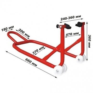 Motociklo stovas galiniam ratui 250 kg 2