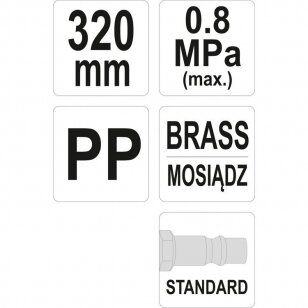 Oro pūtimo pistoletas 320 mm