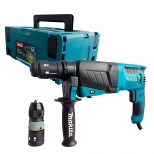 Perforatorius MAKITA HR2630TJ SDS+ 800W 2.4J (2 griebtuvai)