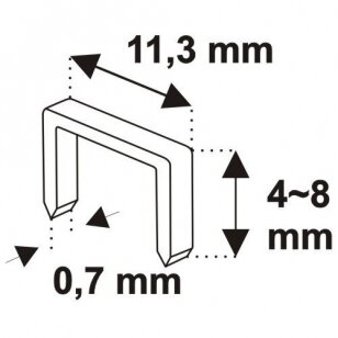 Pistoletas segtuvas Nr. 53 4-8mm (Metalinis)