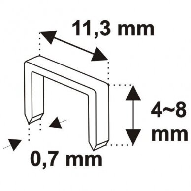 Pistoletas segtuvas Nr. 53 4-8mm (Metalinis) 1