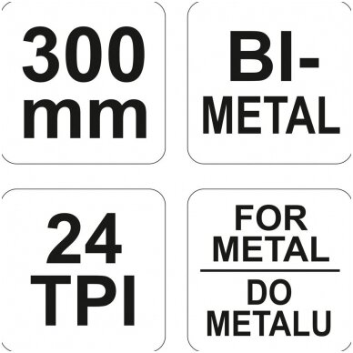 Pjūklas metalui 300mm 2