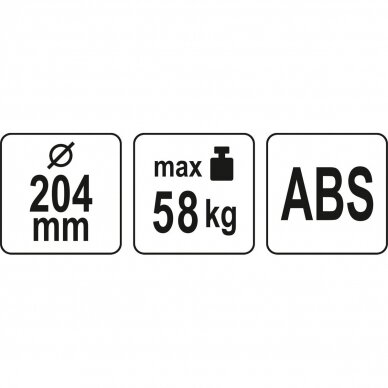 Prisisiurbiantis kėliklis ypač galingas Ø204mm 58kg YATO 2