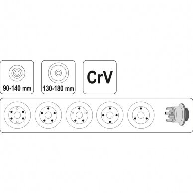 Pusašio, ašies nuėmėjas 90-180mm YATO YT-0602 4