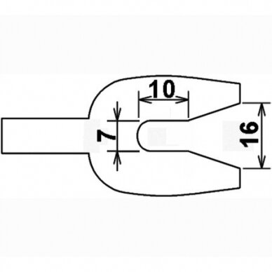 Rankenėlė apdailai ardyti 235mm BGS 3104 3