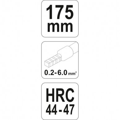 Replės jungčių užspaudimui 0,2-6mm² 2