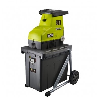 Šakų smulkintuvas tylus 3000W, 45mm, RYOBI RSH3045U