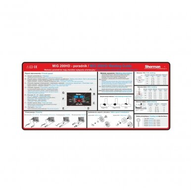 Sherman MIG 200HD suvirinimo aparatas 200A, 230V 8