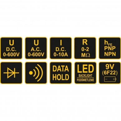Skaitmeninis daugiafunkcinis testeris 81773 Vorel 3