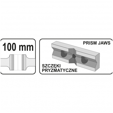 Spaustuvai mašininiai 100mm Yato 4