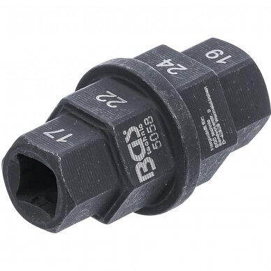 Speciali galvutė 10 mm (3/8") 17-19-22-24 mm 3