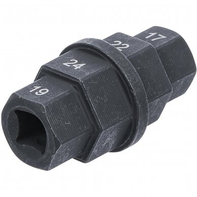 Speciali galvutė 10 mm (3/8") 17-19-22-24 mm 1