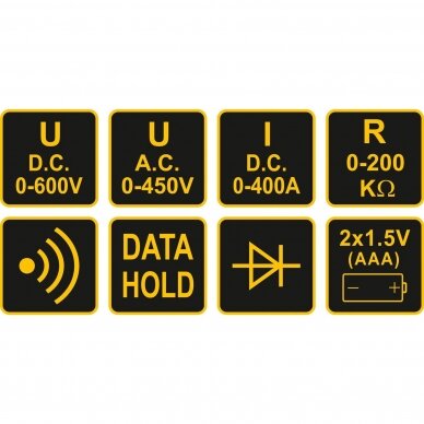 Srovės matavimo replės LCD Vorel 81801 3