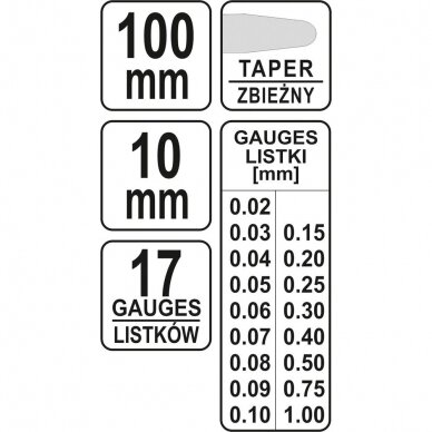 Tarpumačiai 0,02-1 mm 17 vnt. 2