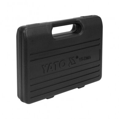 Tepalo slėgio matuoklis su ilga žarna ir adapteriais 12vnt. YATO YT-73031 3