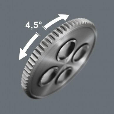 Terkšlinis T formos laikiklis 1/4" antgaliams Wera 416 RA 8