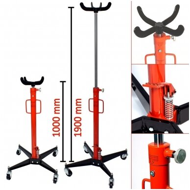 Transmisijos domkratas 500KG 3