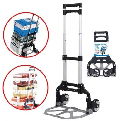 Transportavimo vežimėlis aliuminis, sudedamas 70kg Essen Tools RA-60A 3