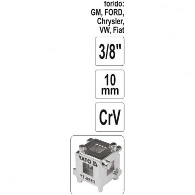 Universalus raktas suportams GM, Chrysler, Ford, VW, FIAT 2