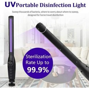 UV COB-sterilizavimo dezinfikavimo lempa ultravioletinė, UVC 6 LED