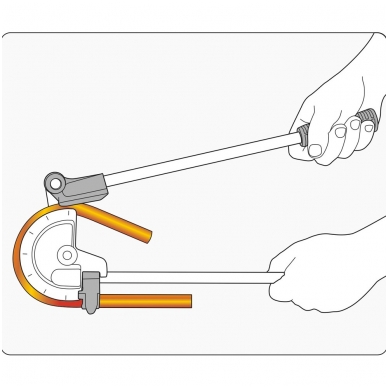 Vamzdžių lenkimo įrankis 14mm YATO 1