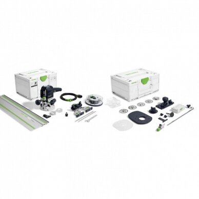 Vertikalus frezeris Festool OF 1010 REBQ-FS-Set+Box